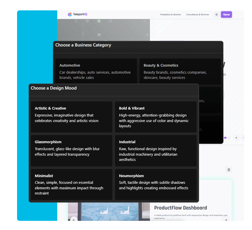 Flexible Ai website structure image